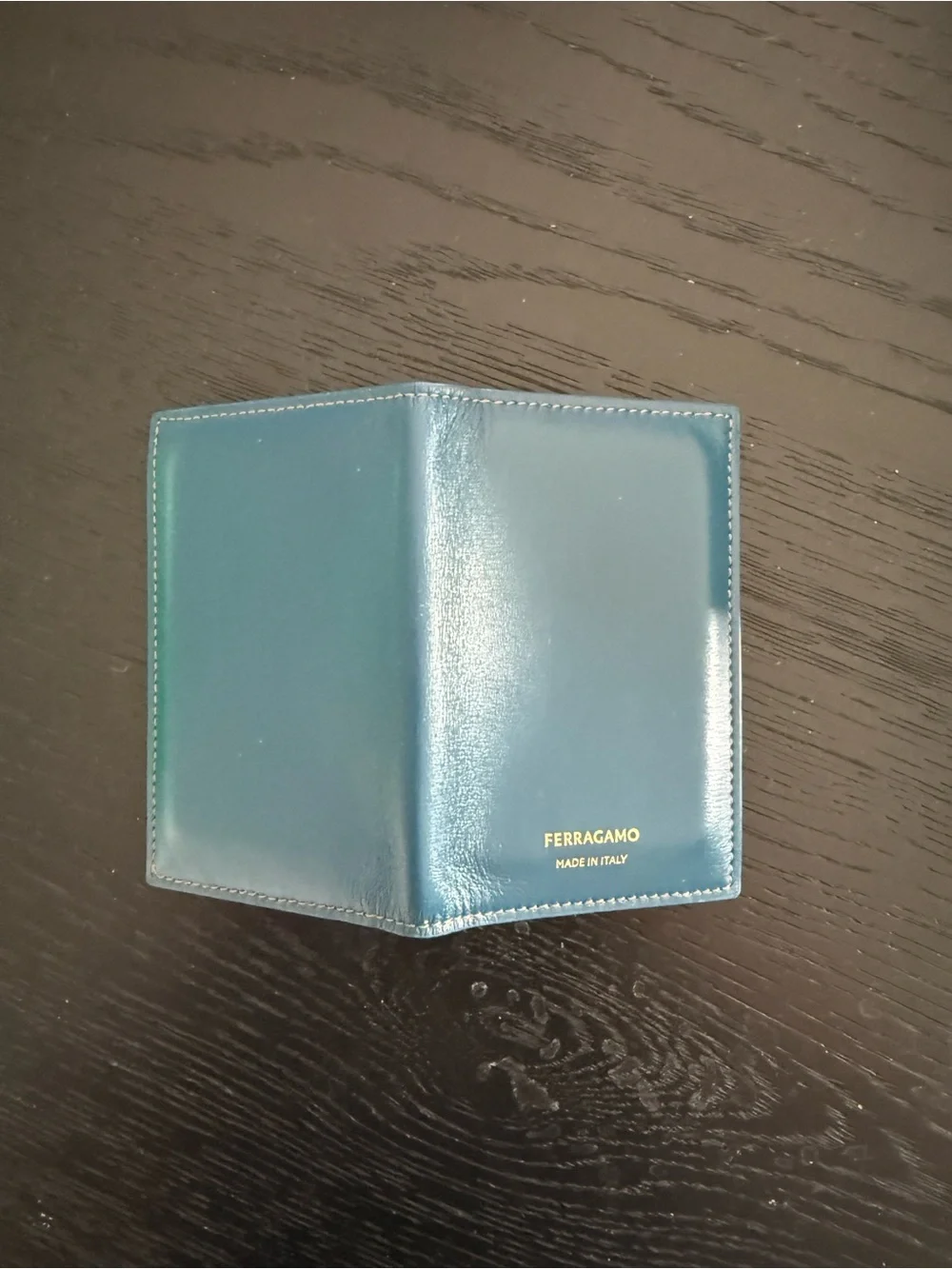 Salvatore Ferragamo Blue Leather card holder